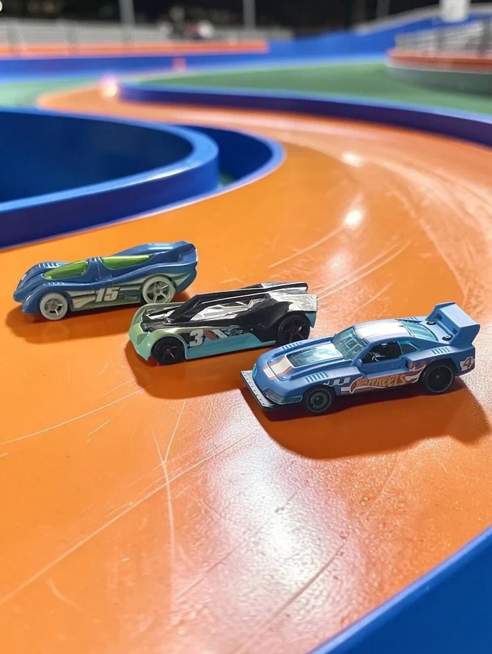 (Lot Of 3) Assorted Hot Wheels Power Pistons/Split Vision/ GT-Scorcher/Die-Cast
